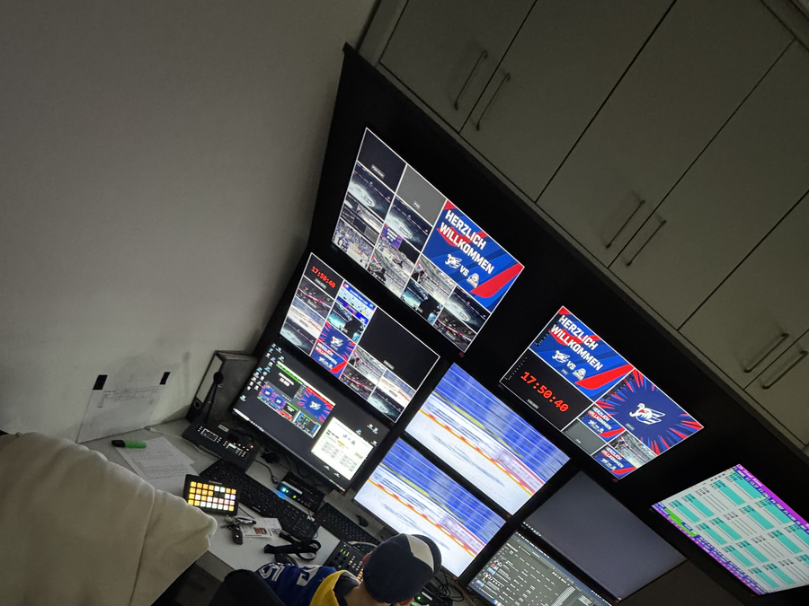 Live broadcast control room