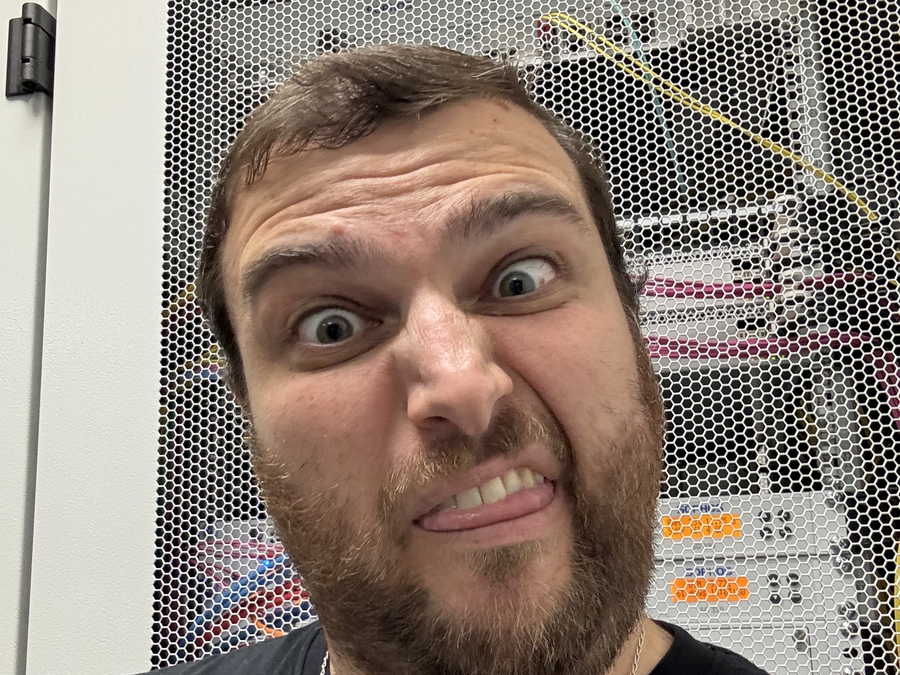Working in a server room
